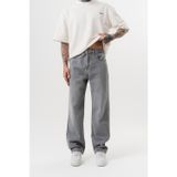 Erkek Washed Baggy Pantolon Açık Gri
