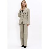 Erkek Yaka Çapraz Ceket & Bol Paça Pantolon-Bambu - 38