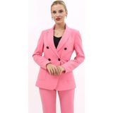 Erkek Yaka Torba Cepli Klasik Ceket-Pembe - 34