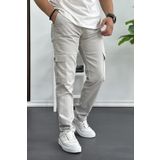 Erkek Yan Cepli Kargo Pantolon Taş Edw184