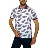 Erkek Yaprak Desenli Polo Yaka Tişört BGL-ST00524