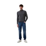 Erkek Yarım Balıkçı Boğazlı Triko Koyu Grimelanj Slim Fit Pamuklu Sık Örme Kazak NCS JEANS 3005 KOYU GRİ L