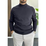 Erkek Yarım Balıkçı Normal Kalıp Kazak Lacivert EDW409 - XL