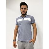 Erkek Yarım Düğmeli Kısa Kol Düğme Yaka Kahverengi Tişört - Füme - 2XL