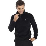 Erkek Yarım Fermuarlı Haki Polar Sweatshirt - XL