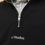 Erkek Yarim Fermuarli Sweatshirt - Soho - 001-Siyah