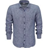 Erkek Yazlık Slim Fitt Uzun Kol Gömlek 2431 BGL-ST04755 - İndigo