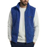Erkek Yelek İçi Şardonlu Sherpa Peluş Yelek Tam Fermuarlı Cepli Kuzu Outdoor Yelek