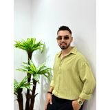 Erkek Yeni Sezon Uzun Kol Gömlek Regular Kalıp Terletme Yapmaz Göbek Göstermez - 2XL - Haki