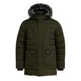 Erkek Yeşil Erkek Outdoor Su Geçirmez Kapüşonlu Kışlık Kaban – Rüzgar Ve Yağmura Dayanıklı Mont&Kaban