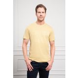 Erkek Yeşil Trend Dinamik Fit Bisiklet Yaka T-Shirt