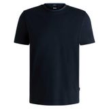 Erkek Yumuşak Pamuklu Dar Kesim Yuvarlak Yaka Kısa Kollu Lacivert T-Shirt 50531793-404
