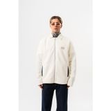 Erkek Zip Oversize Polar Ceket Ekru
