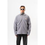 Erkek Zip Oversize Polar Ceket Gri