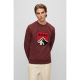 Erkek%100 Pamuk Oversize Bordo Sweatshirt 50476984-604