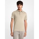 Erkek%100 Pamuklu Logolu Kısa Kollu Bej Polo Yaka T-Shirt CS15073C93-STONE