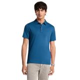 Erkek%100 Pamuklu Logolu Kısa Kollu Mavi Polo Yaka T-Shirt CS15073C93-RIVER BLUE