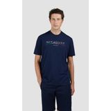 Erkek%100 Pamuklu Normal Kesim Yuvarlak Yaka Kısa Kollu Lacivert T-Shirt 25411051-013