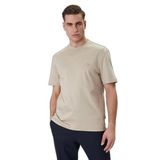 Erkek%100 Pamuklu Yuvarlak Yakalı Kısa Kollu Bej1 T-Shirt 50555844-286