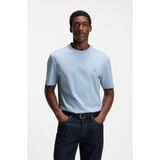 Erkek%100 Pamuklu Yuvarlak Yakalı Kısa Kollu Mavi1 T-Shirt 50555844-450
