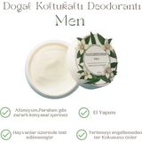 Erkekler için Doğal Krem Deodorant Koltuk Altı Ter Kokusu Önleyici Fresh 50 ml