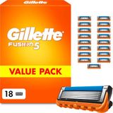 Erkekler İçin Gillette Fusion 5 Bıçak, 18 Tıraş Bıçağı, Turuncu - Islak Tıraş Makineleri İçin, Yumuşak Kayma Ve İnanılmaz Derecede Yakın Ve Rahat Tıraş İçin Daha Büyük Kayganlaştırıcı Şerit
