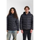 Erkekler için Hummel Lightweight Puffer Mont XL Siyah Renk ve Modern Kesim Kalıbı