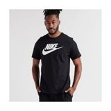 Erkekler İçin Nike Sportswear Icon Futura Siyah Tişört Nefes Alabilir Kumaş ve Şık Tasarım