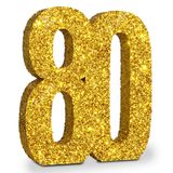 Erkekler ve Kadınlar için 80. Doğum Günü Süslemeleri, 80. Yıl Dönümü Süslemeleri, Glod Glitter Masa Süslemeleri için 80. Doğum Günü Orta Parçaları, 80 Numara Masa Üstü Dekoru