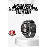 Erkeklere Özel Akıllı Saat Çelik Kordon Bluetooth Bağlantılı İos Ve Android Uyumlu Mir13788066