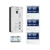 Erkman Görüntülü Kapı İnterkom Sistemi - 3 Aile Evi İçin Set, Cep Telefonu Uygulamalı, /Hd Kamera Ve /7 İnç İç İstasyonlu, - Cep Telefonu Uygulamalı, 2 Kablolu/Ip,