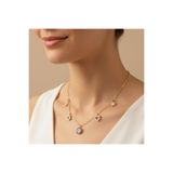 ERKOÇ JEWELLERY 925 Ayar Gümüş Altın Kaplama Şans Kolyesi