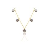 ERKOÇ JEWELLERY 925 ayar gümüş nazar boncuklu şans kolye