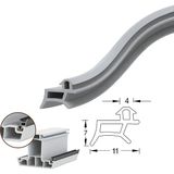 Erkoç Pimapen Pvc Kapı Pencere Fitili Contası 25 Metre Gri 25 Metre Gri Kapı Pencere