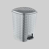 Erkoç Poly Time Rattan Çöp Kovası Pedallı 6 Lt - Küçük