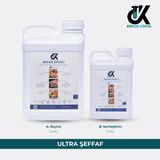 Erkon Kimya Ultra Şeffaf Tek Döküm Epoksi Reçine 6 kg UV Dirençli Kolay Zımpara Set