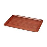 ErkoPlas ERKO0254 Verzalit Servis Tepsisi-37X53 cm-kaymaz yüzeyli-ahşap desenli 10 Adet
