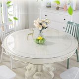 Erksolhome Şeffaf 1,4 Mm Yuvarlak Kalın Pvc Masa Örtüsü Koruyucu - 75 x 75 cm