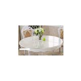 ERKSOLHOME Şeffaf 2,2 Mm Es 70 Cm Yuvarlak Kalın Pvc Kaymaz Masa Örtüsü Koruyucu