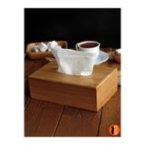 ERKUGO Bambu Peçetelik, 17 cm Masaüstü Peçete Kutusu, Bambu Kağıt Mendil Kutusu Kahverengi 170 x 120