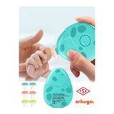 ERKUGO Dinozor Yumurtası Bebek Tırnak Törpüsü, Tse Ve Ce Belgeli Çocuk Pilli Tırnak Kesme, MAVİ