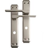 Erkul Alüminyum Inox Wc Kapı Kolu, Tuvalet & Banyo Kapısı Kolu, Yönsüz Montajlı Mekanizma, (480-02-WC-IN)