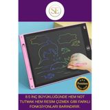 ERKUT ONLİNE Premium LCD Ekranlı Kalemli Dijital Çizim Tableti Yazı Tahtası Boyama Resim Akıllı Tablet 8,5 Inç