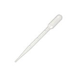 Erlab 100 Adet Şeffaf Plastik Pastör Pipet - 3 ml, Kilitli Poşet ve Kapağı ile