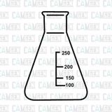 Erlen Dar Boyunlu Dereceli Cam Borosilikat 300Ml