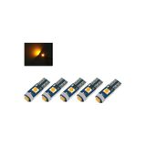 Erlight 5 Adet Turuncu T5 LED Kilometre Kadran Ambians Aydınlatma Ampulü