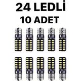 Erlight X Erlight T10 Dipsiz W5W 24 Ledli Beyaz Canbus Ampul 10 Adet Yüksek Parlaklık ve Güç Tasarrufu
