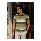 ERLINE Erkek Polo Yaka Çizgili T-Shirt
