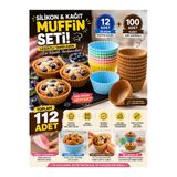 ermaslicon 100 Adet Kraft Kağıt Muffin Cupcake Kapsülü | Yağ Geçirmez Kek Kalıbı Fırın Kağıdı