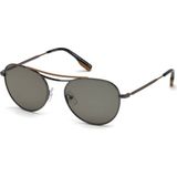 Ermenegildo Zegna Ermenegıldo Zegna EZ0103 08E Avıator Pılot Unısex Güneş Gözlüğü - Kahve